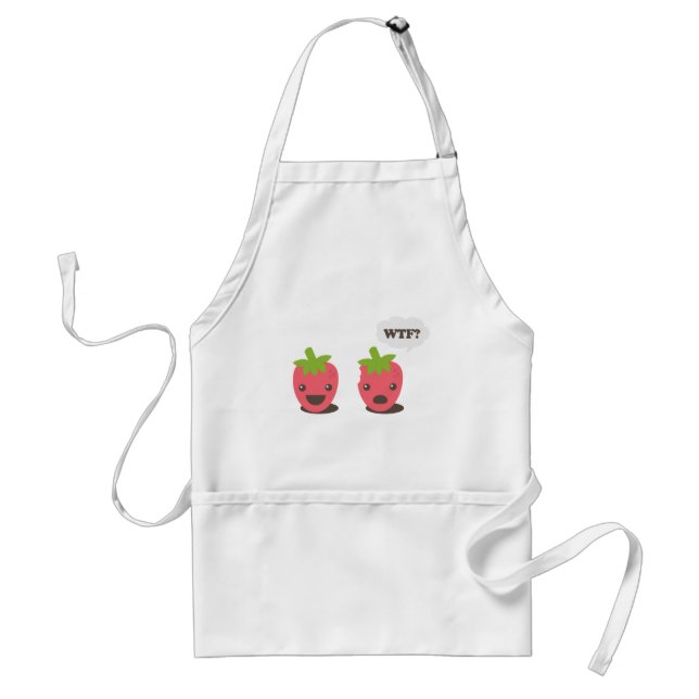 Strawberries (WTF?) Adult Apron (Front)