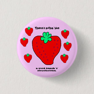Strawberriez mini button