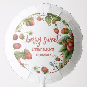 Strawberry 1st Birthday Berry First Balloon