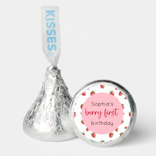 Strawberry 1st Birthday Berry First Hersheys Kisses