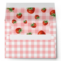 Strawberry 1st Birthday Berry First Photo Envelope