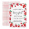 Strawberry 1st Birthday Invite First Berry Sweet