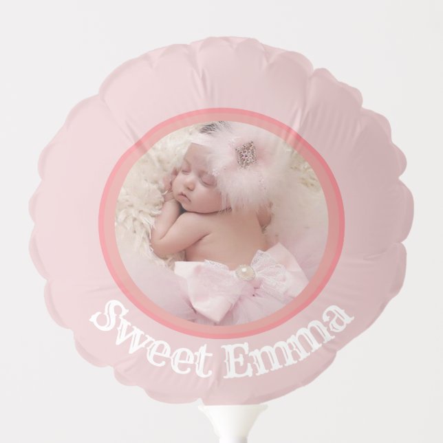 Strawberry 1st Birthday Party balloons photo (Front)