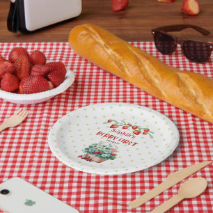 Strawberry 1st Birthday Party,Berry First Girl Paper Plates