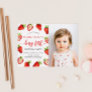 Strawberry 1st Birthday Party | Berry First Photo Invitation
