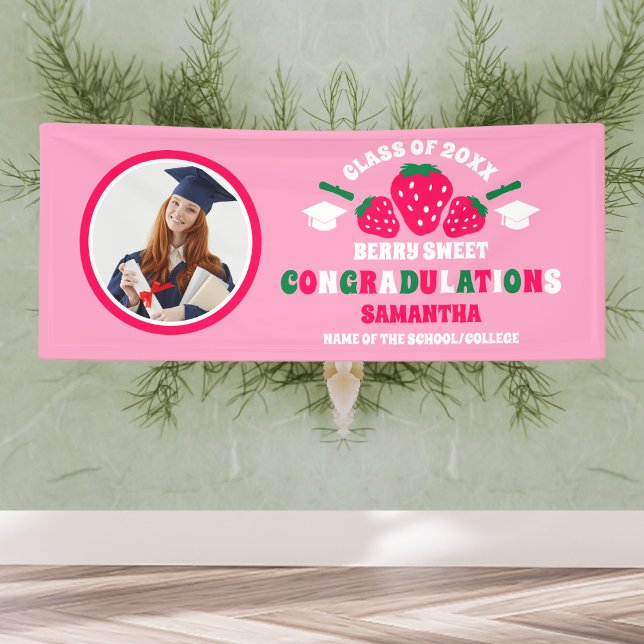 Strawberry 2025 Graduation Photo Banner (Creator Uploaded)