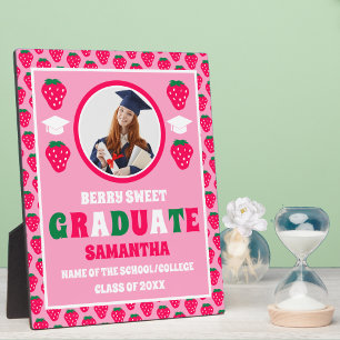 Strawberry 2026 Graduate Photo Graduation Plaque