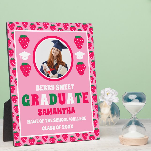 Strawberry 2026 Graduate Photo Graduation Plaque (Creator Uploaded)
