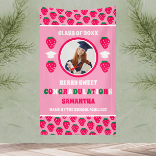 Strawberry 2026 Graduation Photo Banner