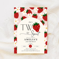 Strawberry 2nd Birthday Two Sweet