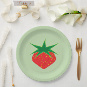 Strawberry 9" Paper Plates