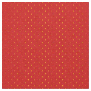 Strawberry Achenes Outer Skin Seeds Pattern Red Fabric