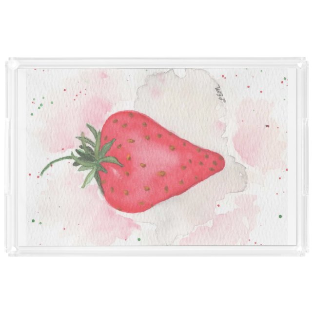 Strawberry Acrylic Tray (Front)