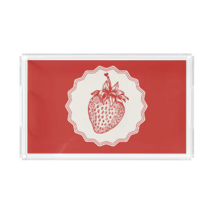 Strawberry Acrylic Tray