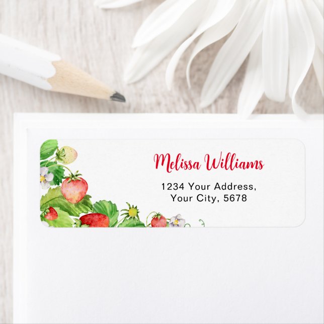Strawberry Address Label (Insitu)