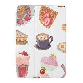 Strawberry Aesthetic Breakfast 🍓✨ Cozy Cafe Vibes iPad Mini Cover