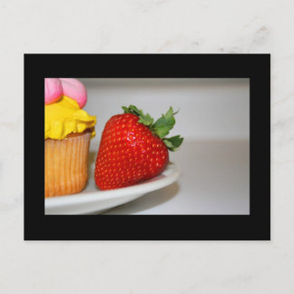 Strawberry And A Muffin Postcard
