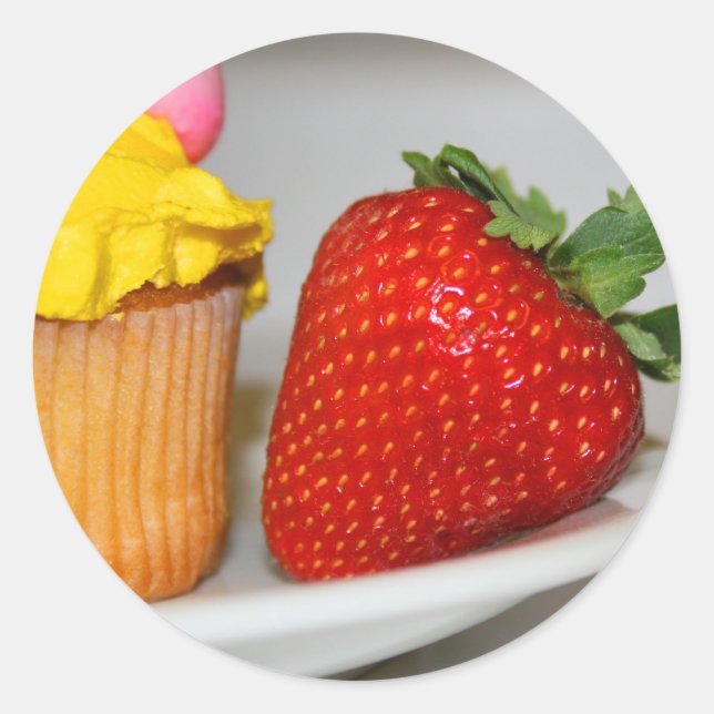 Strawberry And A Muffin Sticker (Front)