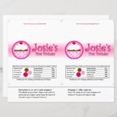 Strawberry and Cream Candy Wrapper (Front/Back)