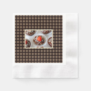 Strawberry and Dark Chocolate Mousse Dessert Napkins