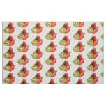 Strawberry and kiwi fabric