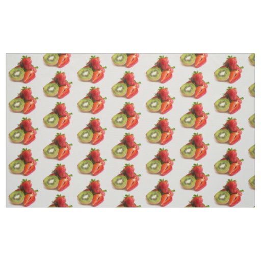 Strawberry and kiwi fabric