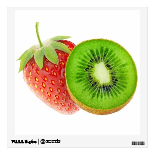 Strawberry and kiwi wall sticker