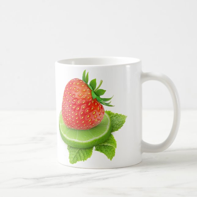 Strawberry and lime coffee mug (Right)