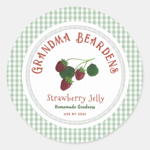 Strawberry And Polka Dot Personalized Labels