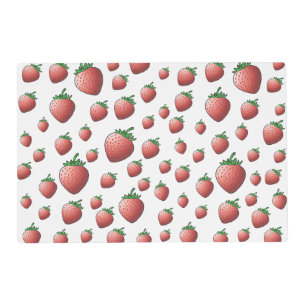 Strawberry and Strawberries Placemat