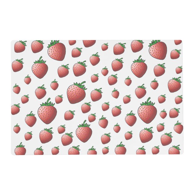 Strawberry and Strawberries Placemat (Front)