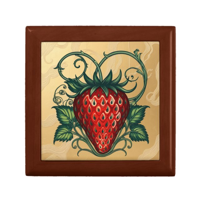Strawberry Art Design  Gift Box (Front)