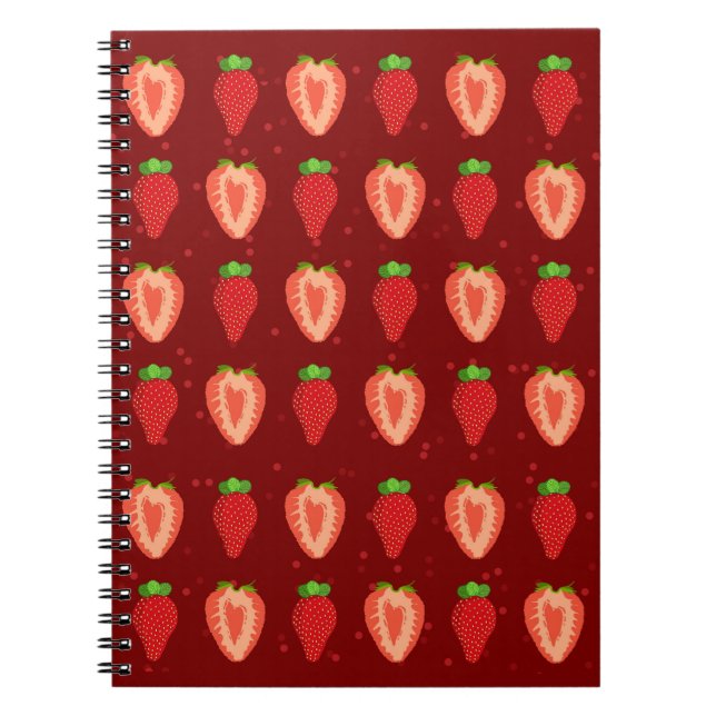 Strawberry Artist Strawberry Easy Drawing Strawber Notebook (Front)