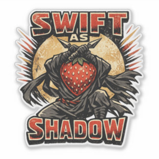 Strawberry Assassin – SWIFT AS SHADOW Hero Sticker