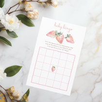 Strawberry Baby Bingo Game Berry Sweet Baby Shower