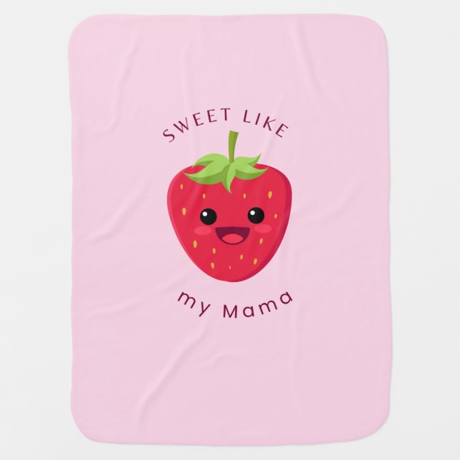 Strawberry Baby Blanket  (Front)