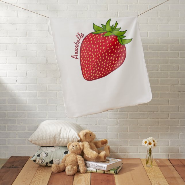Strawberry Baby Blanket (In Situ)