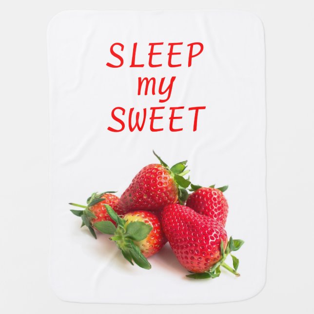 Strawberry Baby Blanket (Front)