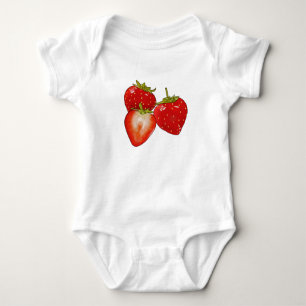 strawberry baby bodysuit