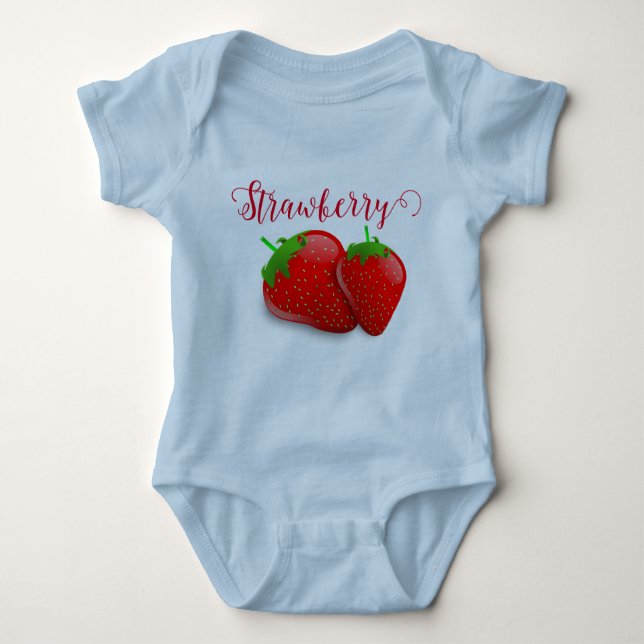 Strawberry  baby bodysuit (Front)