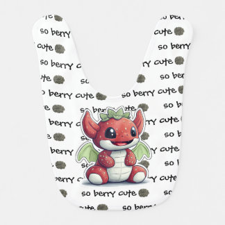 Strawberry Baby Dragon Baby Bib