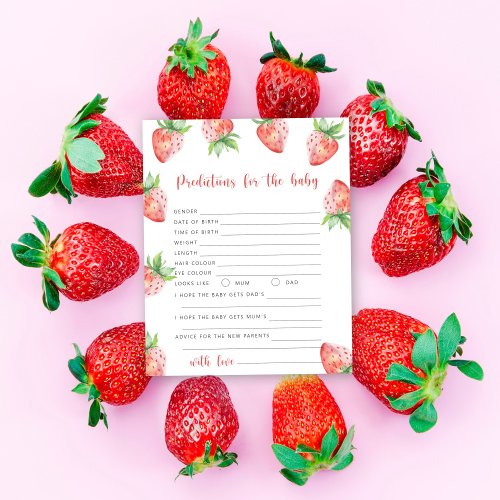 Strawberry _ baby predictions and advice