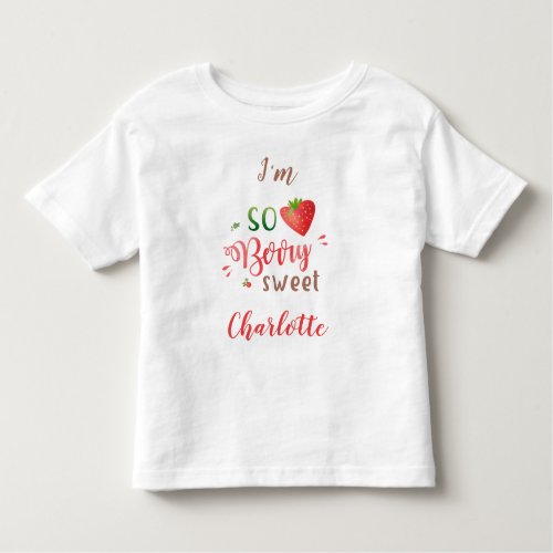 Strawberry baby shirt Berry sweet girl t_shirt