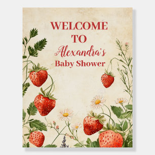 Strawberry Baby Shower Berry Sweet Baby Shower Foam Board
