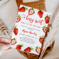Strawberry Baby Shower | Berry Sweet Invitation