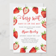 Strawberry Baby Shower | Berry Sweet Invitation