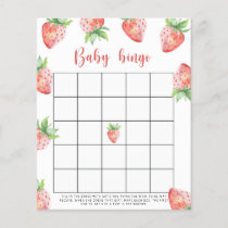Strawberry - Baby shower bingo game