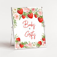 Strawberry Baby Shower Books and Gifts
