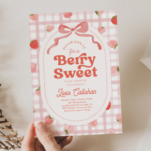 Strawberry Baby Shower Invitation