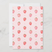 Strawberry Baby Shower Invitation | Berry Baby (Back)